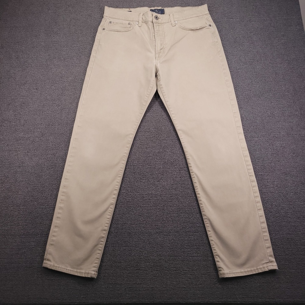 LUCKY Brand Pants Mens 33x30 121 Heritage Slim Straight Leg Sandstone Beige